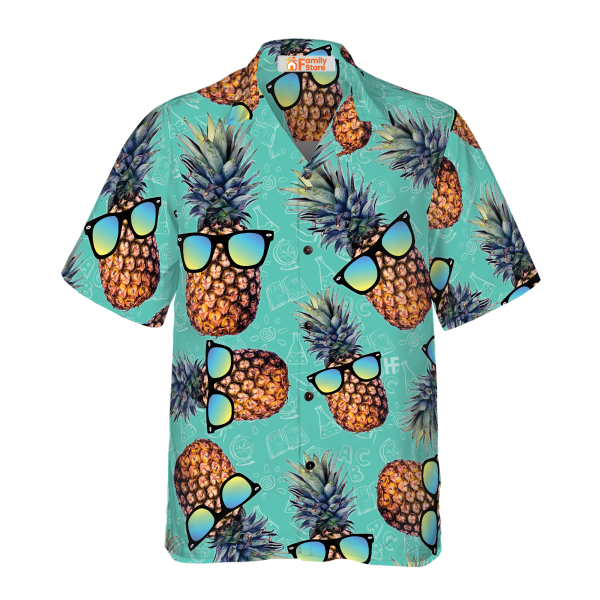 Chill Pineapple Teacher Hawaiian Shirt Jezsport.com