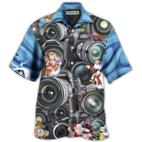 Camera Amazing Merry Christmas Happy - Hawaiian Shirt Jezsport.com