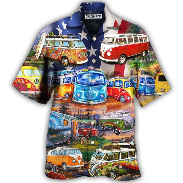 Camping Independence Day America - Hawaiian Shirt Jezsport.com