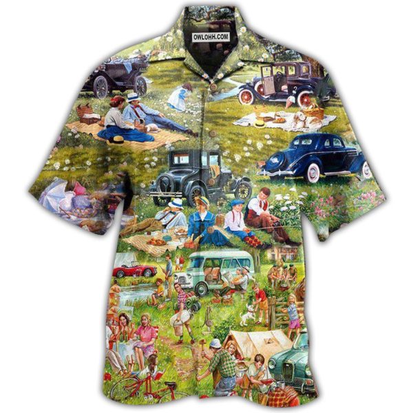 Camping It's Picnic Time So Funny - Hawaiian Shirt Jezsport.com