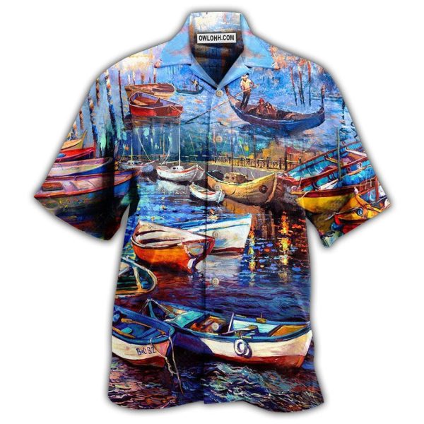 Canoe Life Is A Jouney Enjoy The Ride Art Style - Hawaiian Shirt Jezsport.com