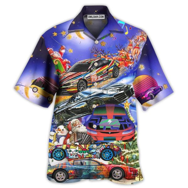 Car Funny For Christmas Merry Night - Hawaiian Shirt Jezsport.com