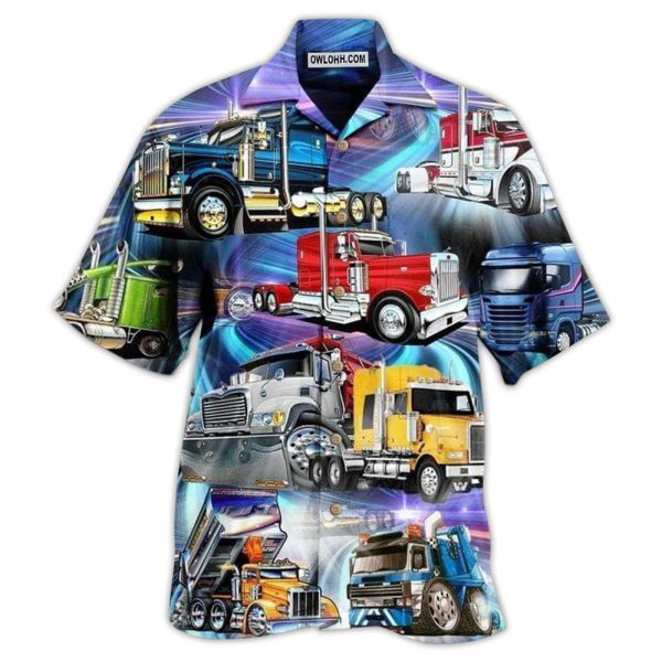 Truck Life Purple Style - Hawaiian Shirt Jezsport.com