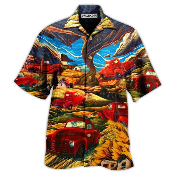 Car Love Red Mountain - Hawaiian Shirt Jezsport.com