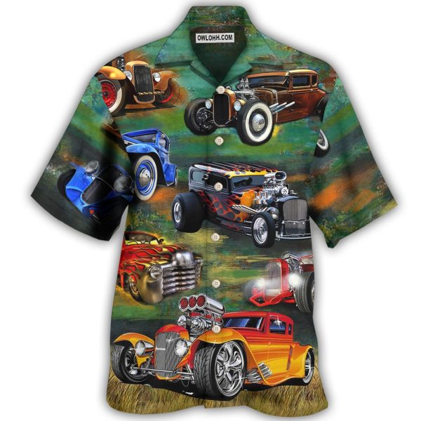 Car Luxury Retro Vintage Style - Hawaiian Shirt Jezsport.com