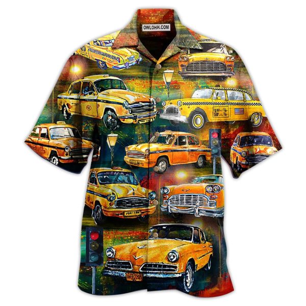 Car Yellow Vintage Style - Hawaiian Shirt Jezsport.com