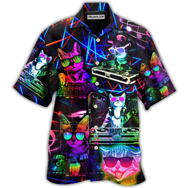 Cat DJ Cool Life - Hawaiian Shirt Jezsport.com