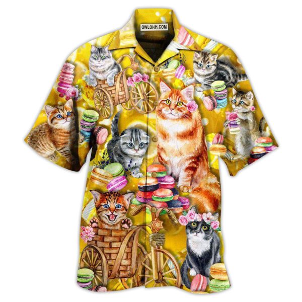 Cat Life Is Better With Cats And Maracon - Hawaiian Shirt Jezsport.com