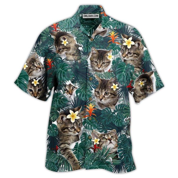 Cat Powered By Cat Sand Hawaii - Hawaiian Shirt Jezsport.com