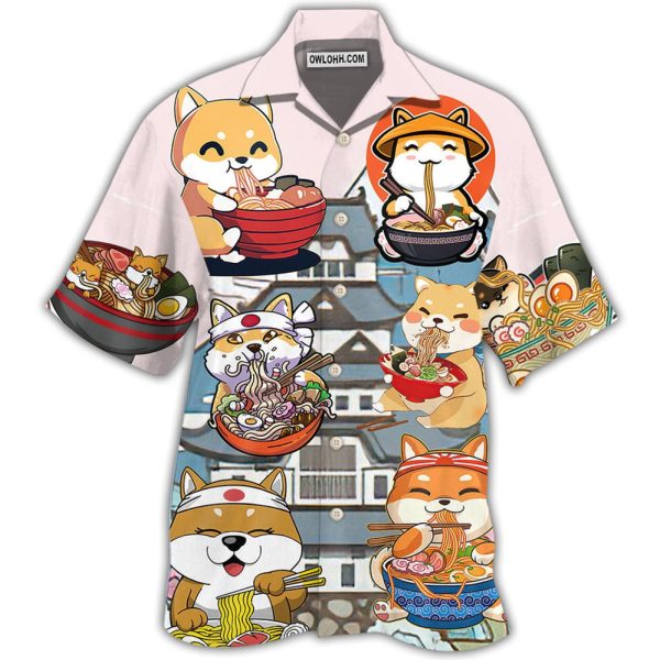 Cat Ramen Lovely Style - Hawaiian Shirt Jezsport.com