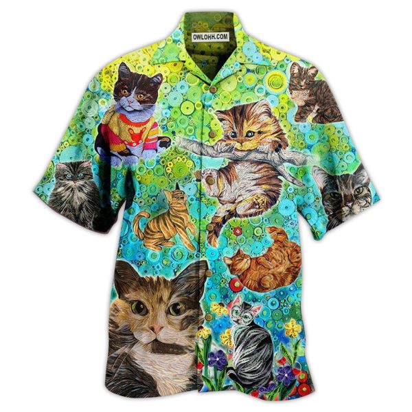 Cat Stay Fluffy Everything Gonna Be Alright - Hawaiian Shirt Jezsport.com