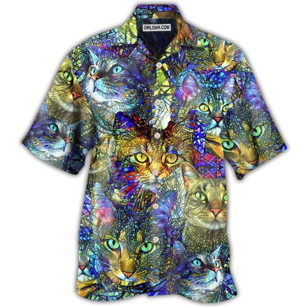 Cat Tabby Cat Lover Art - Hawaiian Shirt Jezsport.com