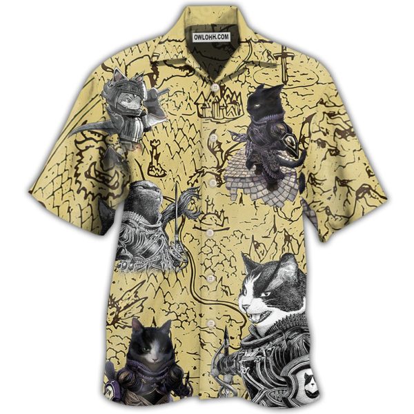 Cat Warrior Strong - Hawaiian Shirt Jezsport.com