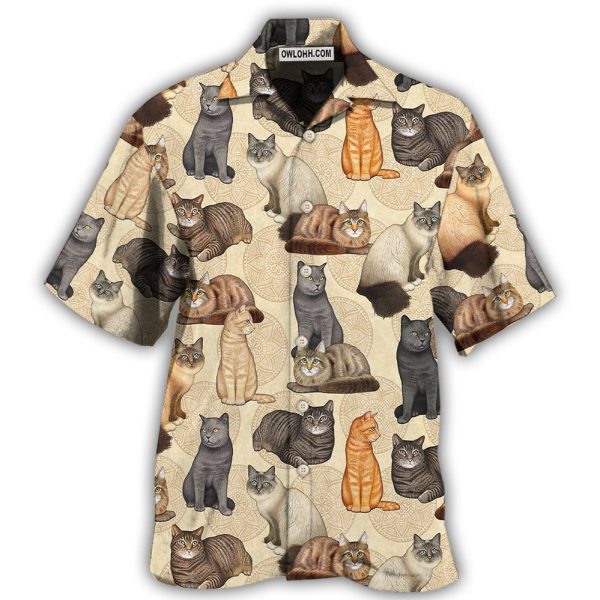 Cat Make Me Happy - Hawaiian Shirt Jezsport.com