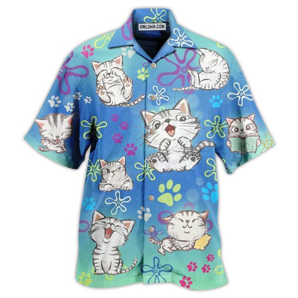 Cat All I Need Is Love And A Lovely Cat - Hawaiian Shirt Jezsport.com