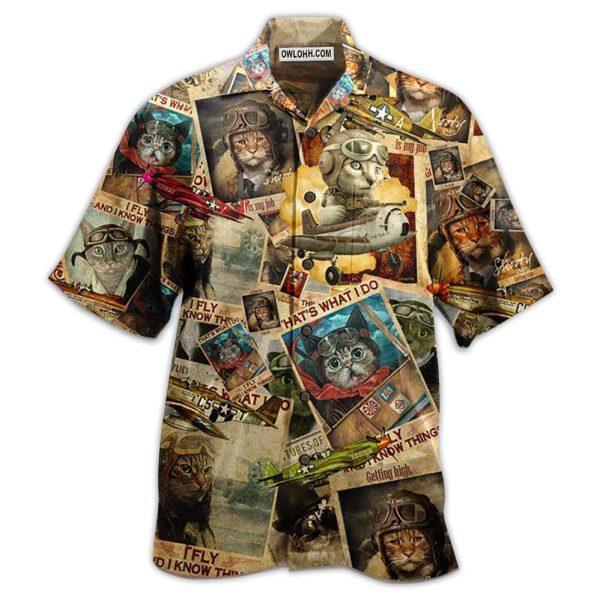 Cat Amazing Pilot - Hawaiian Shirt Jezsport.com