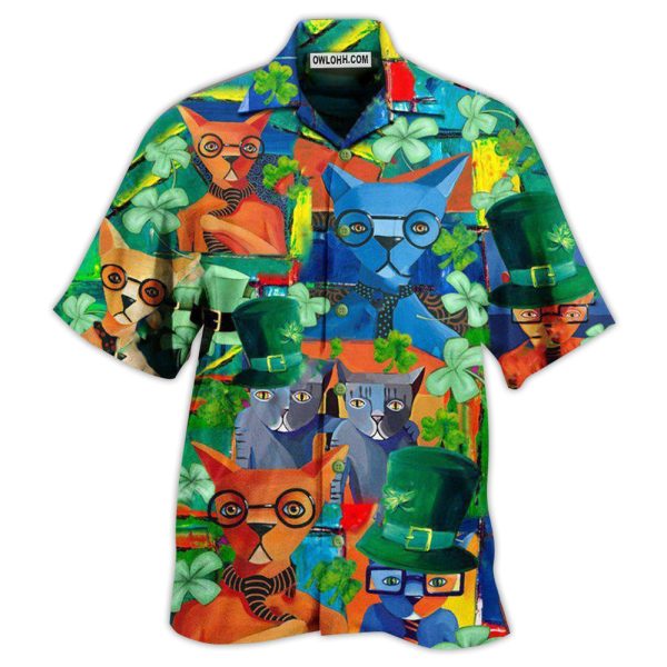 Cat Have A Purrfect Saint Patricks Day - Hawaiian Shirt Jezsport.com