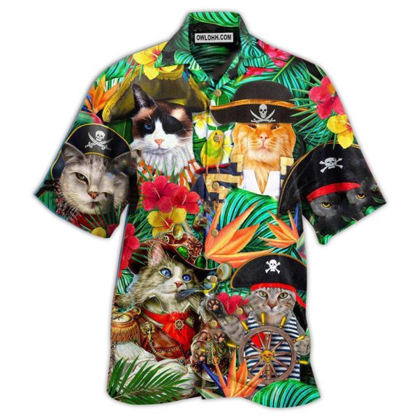 Cat It's Pirate Life For Me - Hawaiian Shirt Jezsport.com