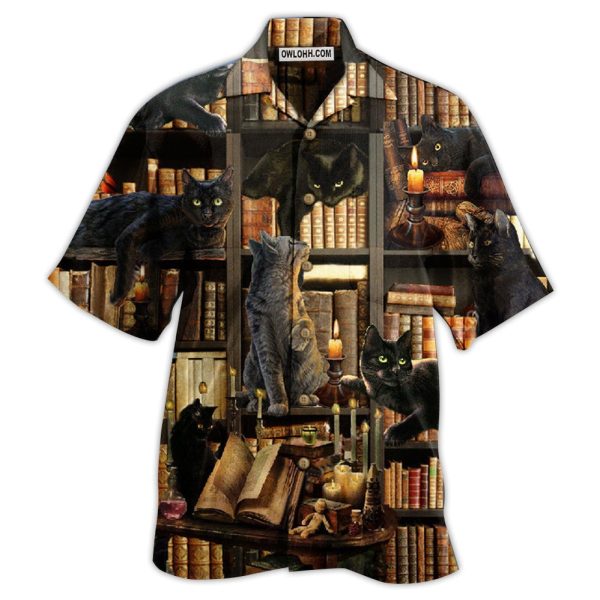 Book Cats Love Book Everytime - Hawaiian Shirt Jezsport.com