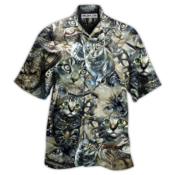 Cat Vintage Flower - Hawaiian Shirt Jezsport.com