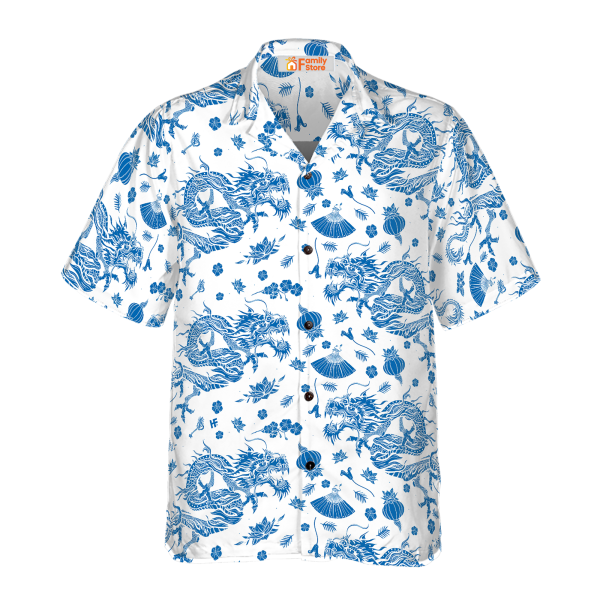 Ceramics Blue Pattern EZ24 Hawaiian Shirt Jezsport.com