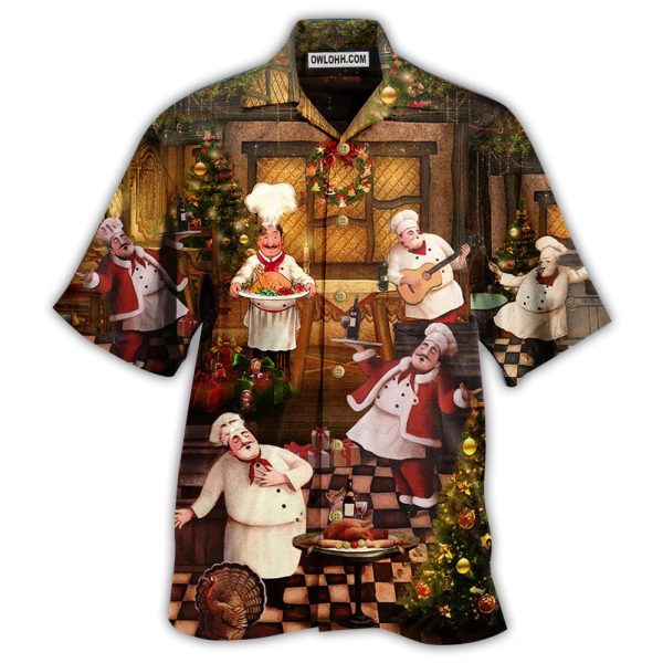 Chef Food Merry Christmas - Hawaiian Shirt Jezsport.com