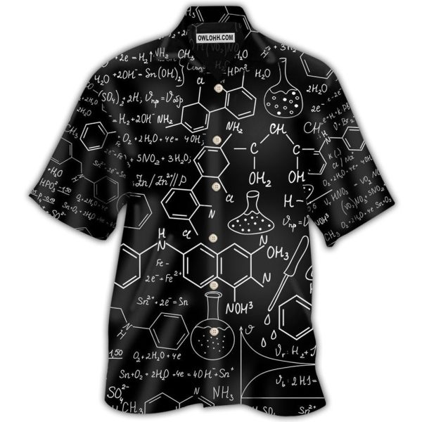 Chemistry Black Color Style - Hawaiian Shirt Jezsport.com