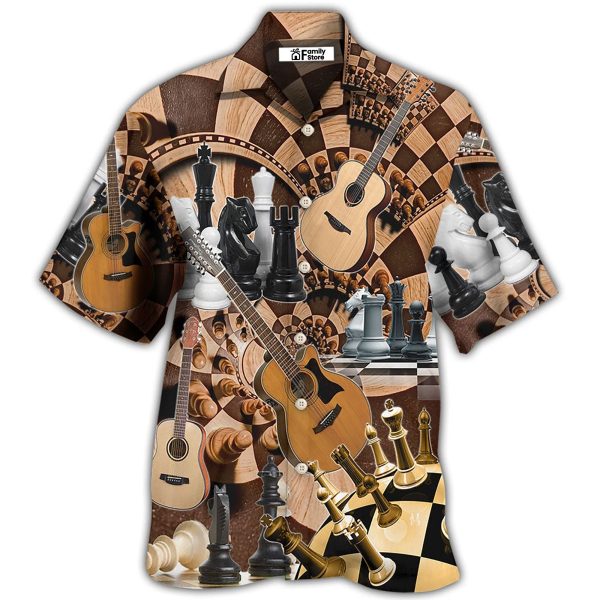 Chess I Like Chess And Guitars - Hawaiian Shirt Jezsport.com