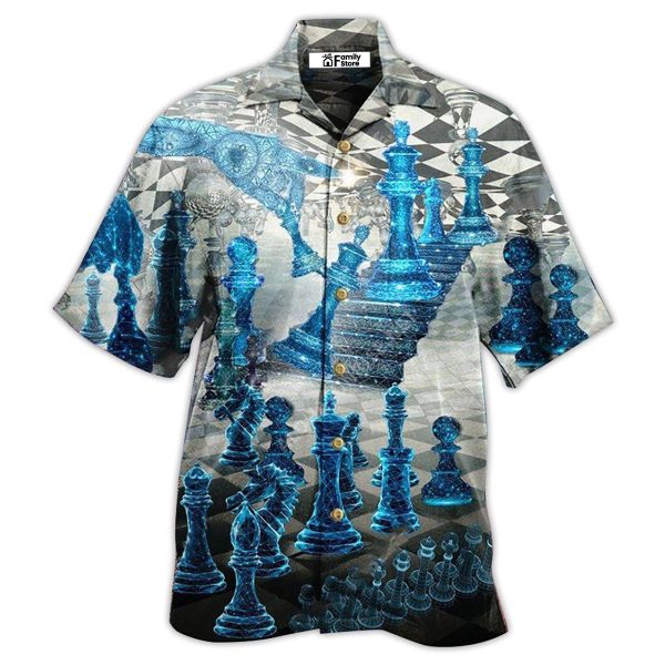 Chess Is Like A Game Blue - Hawaiian Shirt Jezsport.com