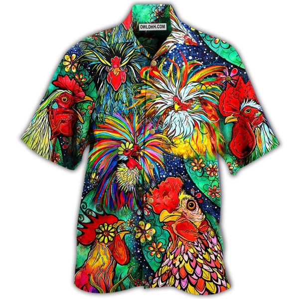 Chicken Love Color Amazing - Hawaiian Shirt Jezsport.com