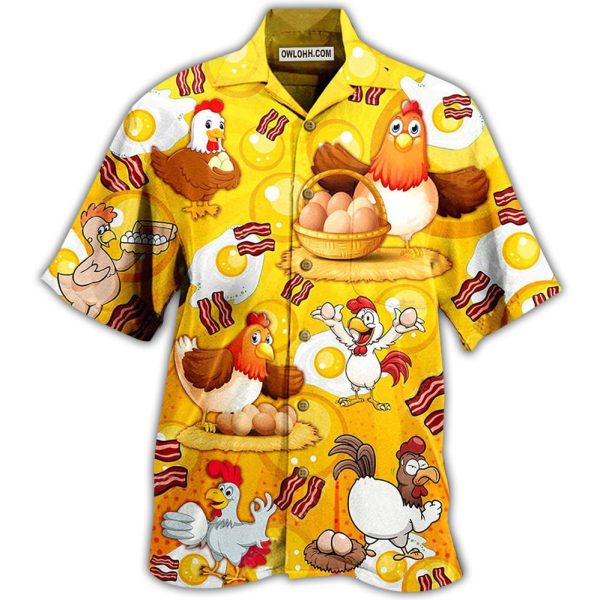 Chicken The Pet That Poops Breakfast - Hawaiian Shirt Jezsport.com