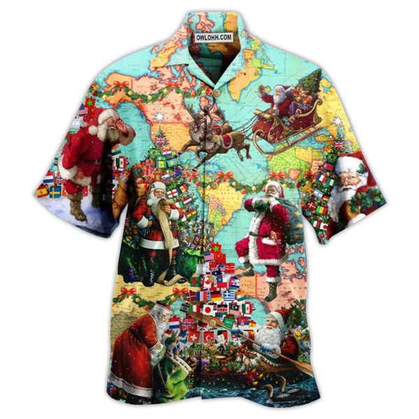 Chirstmas Love Santa - Hawaiian Shirt Jezsport.com