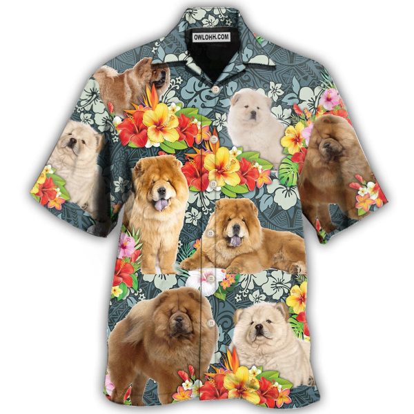 Chow Chow Dog Lovely Tropical - Hawaiian Shirt Jezsport.com