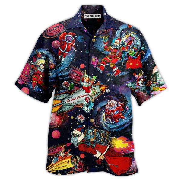 Chrismas Santa In The Space - Hawaiian Shirt Jezsport.com