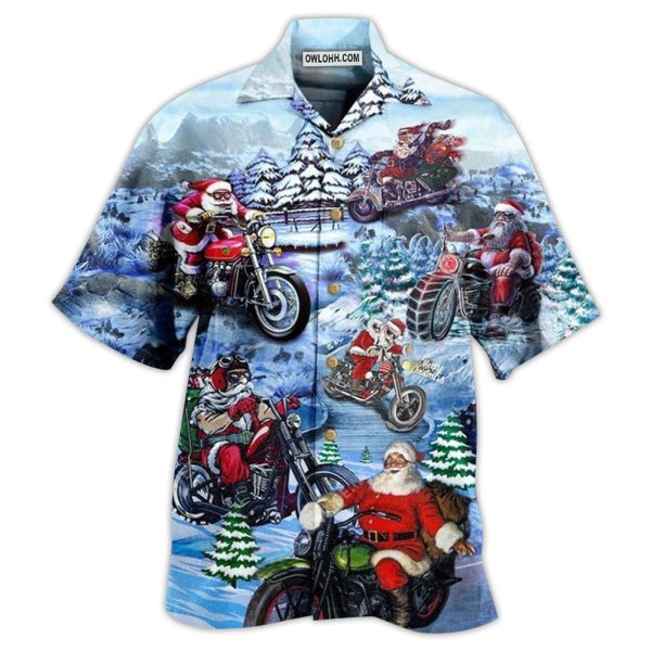 Christmas Driving With Santa Claus Merry Christmas - Hawaiian Shirt Jezsport.com