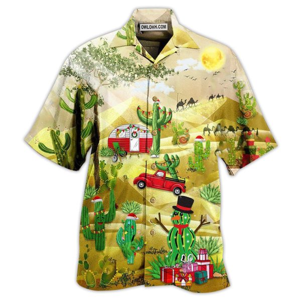 Cactus Christmas Life Is Better With A Cactus - Hawaiian Shirt Jezsport.com