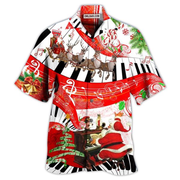 Piano Music Merry Christmas Love - Hawaiian Shirt Jezsport.com