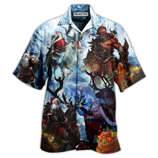 Christmas Stay Cool Santa Claus Reindeer - Hawaiian Shirt Jezsport.com