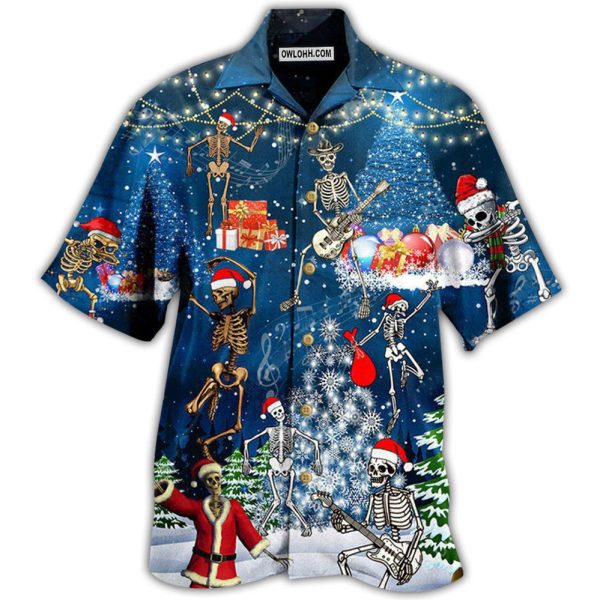 Christmas X-raymas Skull - Hawaiian Shirt Jezsport.com