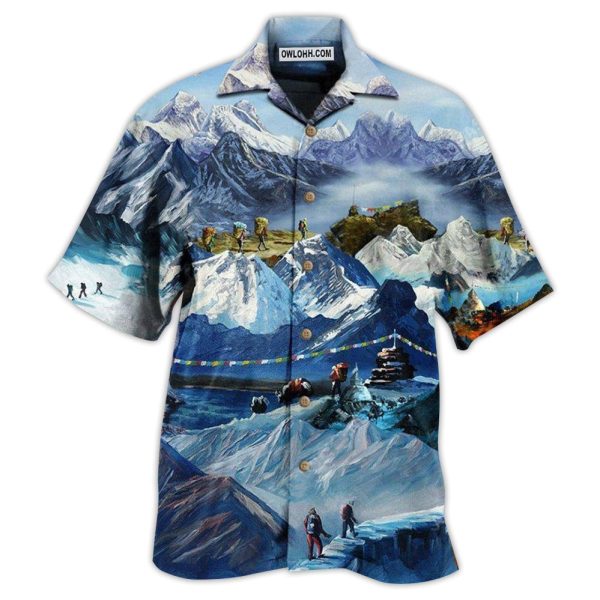 Climb The Snow Mountains Are Calling I Must Go - Hawaiian Shirt Jezsport.com