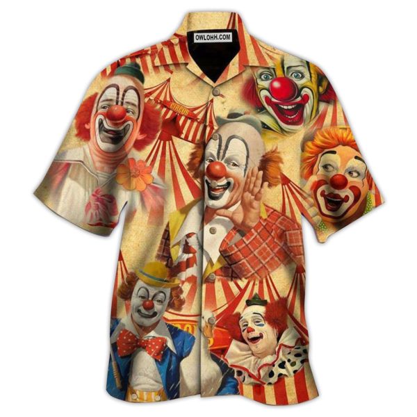 Clown Funny Happy Funny Life - Hawaiian Shirt Jezsport.com