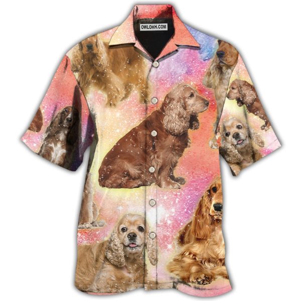 Cocker Spaniel Dog Blur Color Lovely Style - Hawaiian Shirt Jezsport.com