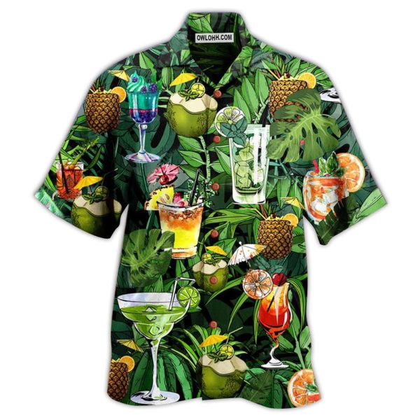 Cocktail And Fruit Hello Summer - Hawaiian Shirt Jezsport.com