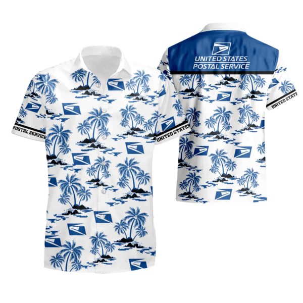 Coconut Tree United States Postal Service Hawaiian Shirt summer shirt Jezsport.com