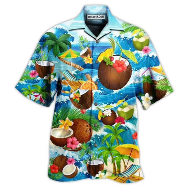 Coconut Summer Time Love Beach - Hawaiian Shirt Jezsport.com