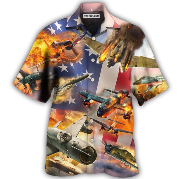 Combat Aircraft Independence Day - Hawaiian Shirt Jezsport.com