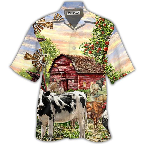 Cow Farm Peaceful Life - Hawaiian Shirt Jezsport.com