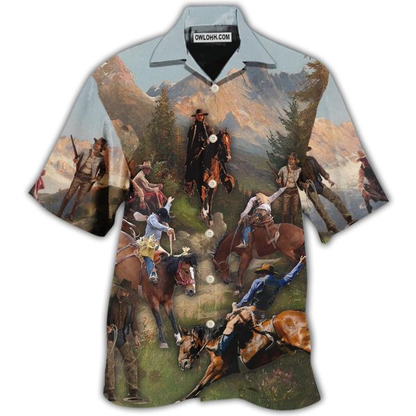 Cowboy Into The Forest Cool - Hawaiian Shirt Jezsport.com