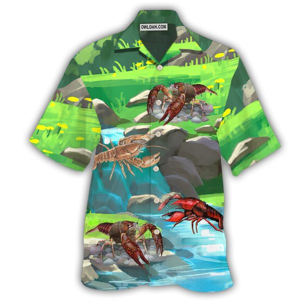 Crawfish Into The Beautiful Forest - Hawaiian Shirt Jezsport.com