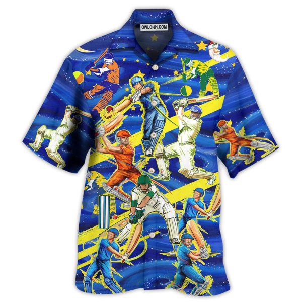 Cricket Lets Play Cricket - Hawaiian Shirt Jezsport.com